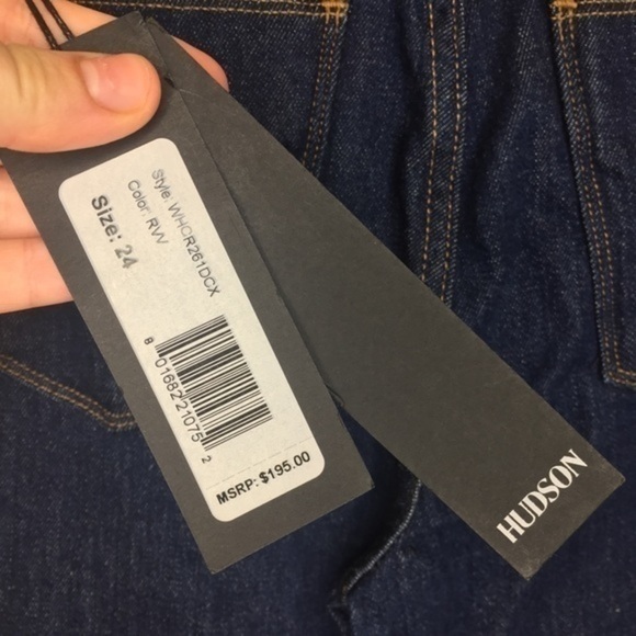 Hudson Zoeey High Rise Cuff Straight Crop … - Picture 7 of 8